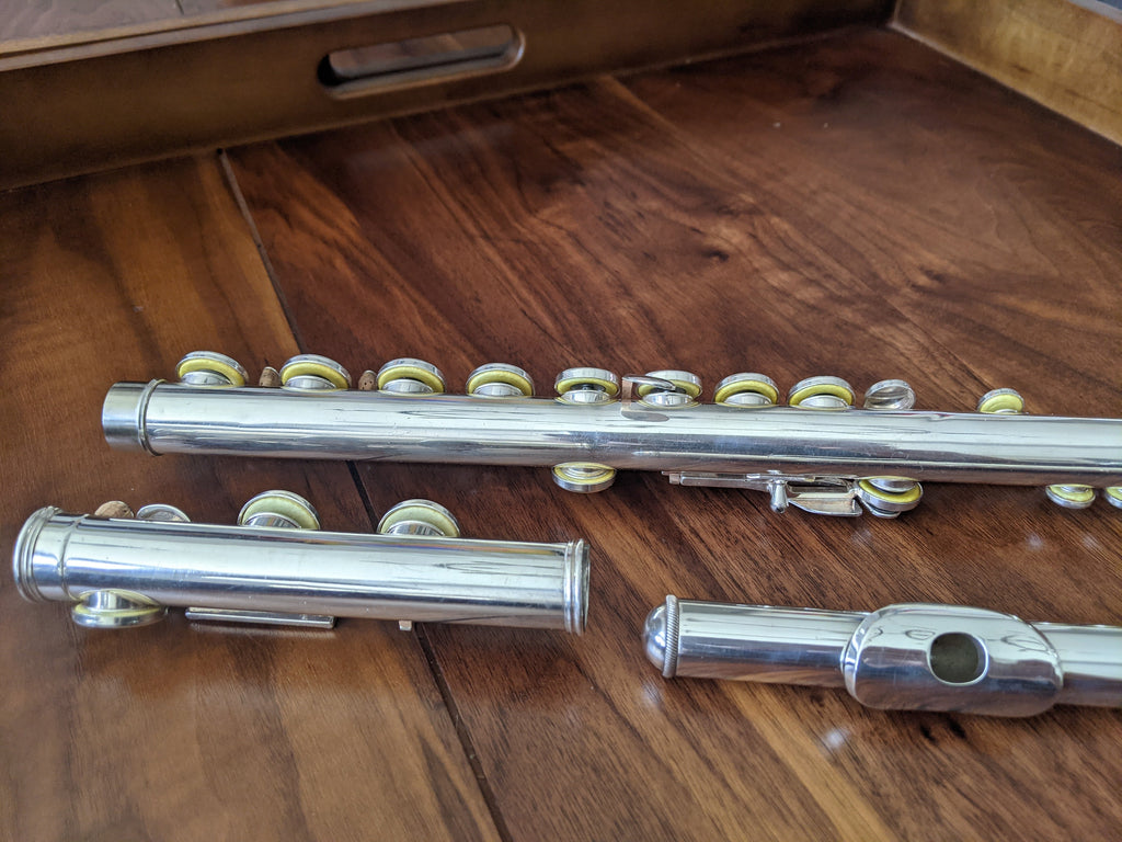 Gemeinhardt 22SP OVERHAULED FLUTE OFFSET G, C FOOT VIDEO DEMO