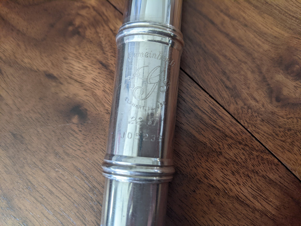 Gemeinhardt 22SP OVERHAULED FLUTE OFFSET G, C FOOT VIDEO DEMO